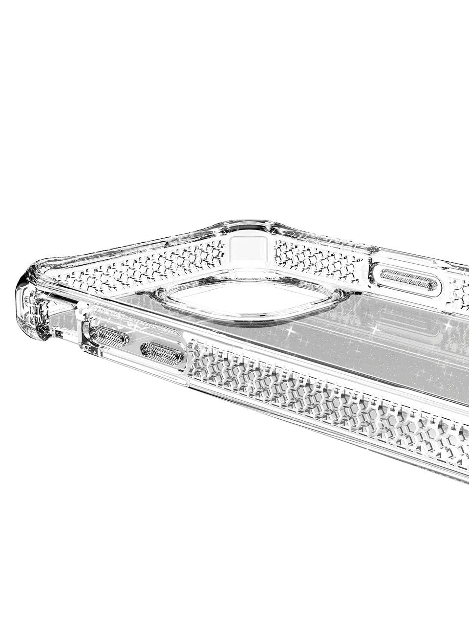 Itskins Hybrid Spark iPhone 13 Pro Max Cover - Transparent - Tashqila Itskins Hybrid Spark iPhone 13 Pro Max Cover - Transparent - Tashqila